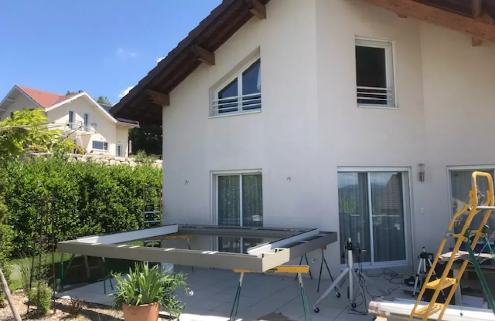 installation de la toiture